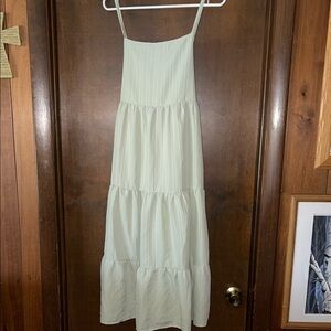 Elegant Mint Tiered Sundress